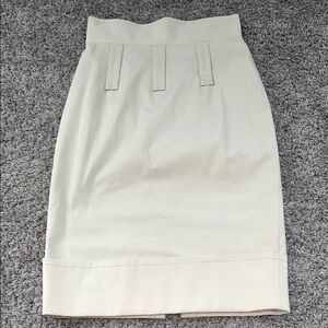 Vintage Tracy Reese New York size 4‎ creme zip skirt slit back